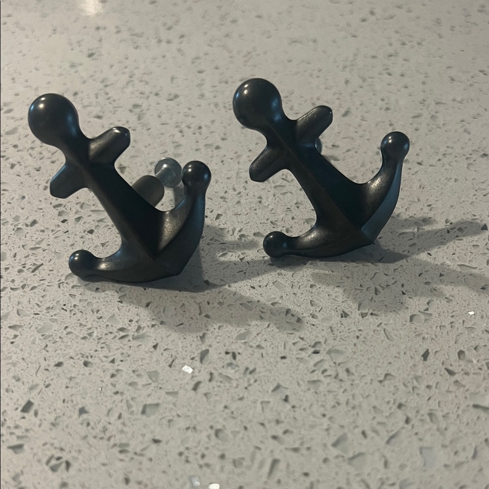Bronzed Anchor Shaped drawer pulls